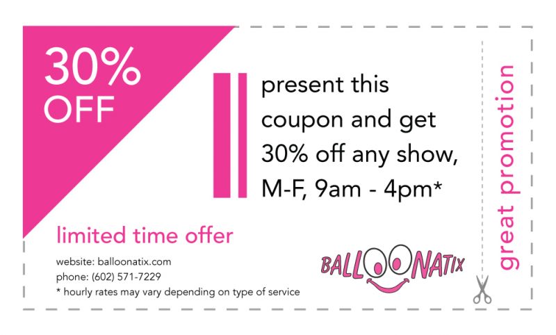 Balloonatix 30 Percent Off